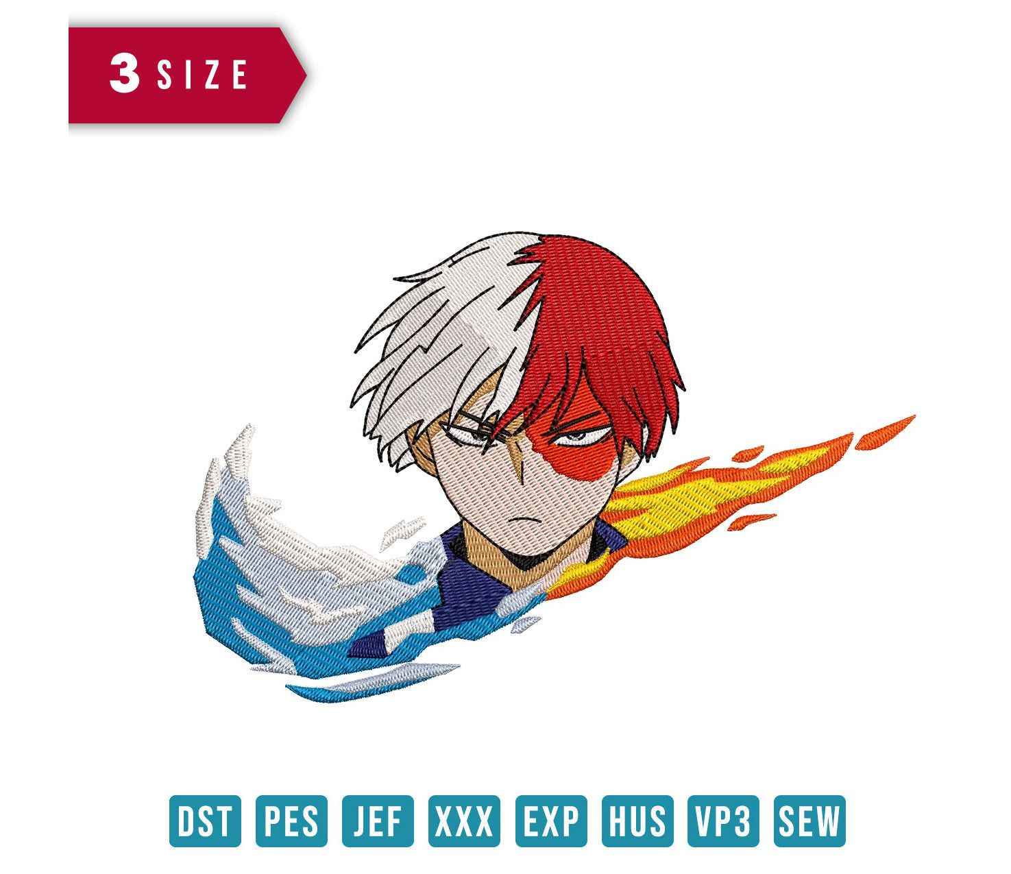 Nike X Todoroki Embroidery Design