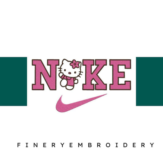 Nike and Hello Kitty - Embroidery Design - FineryEmbroidery