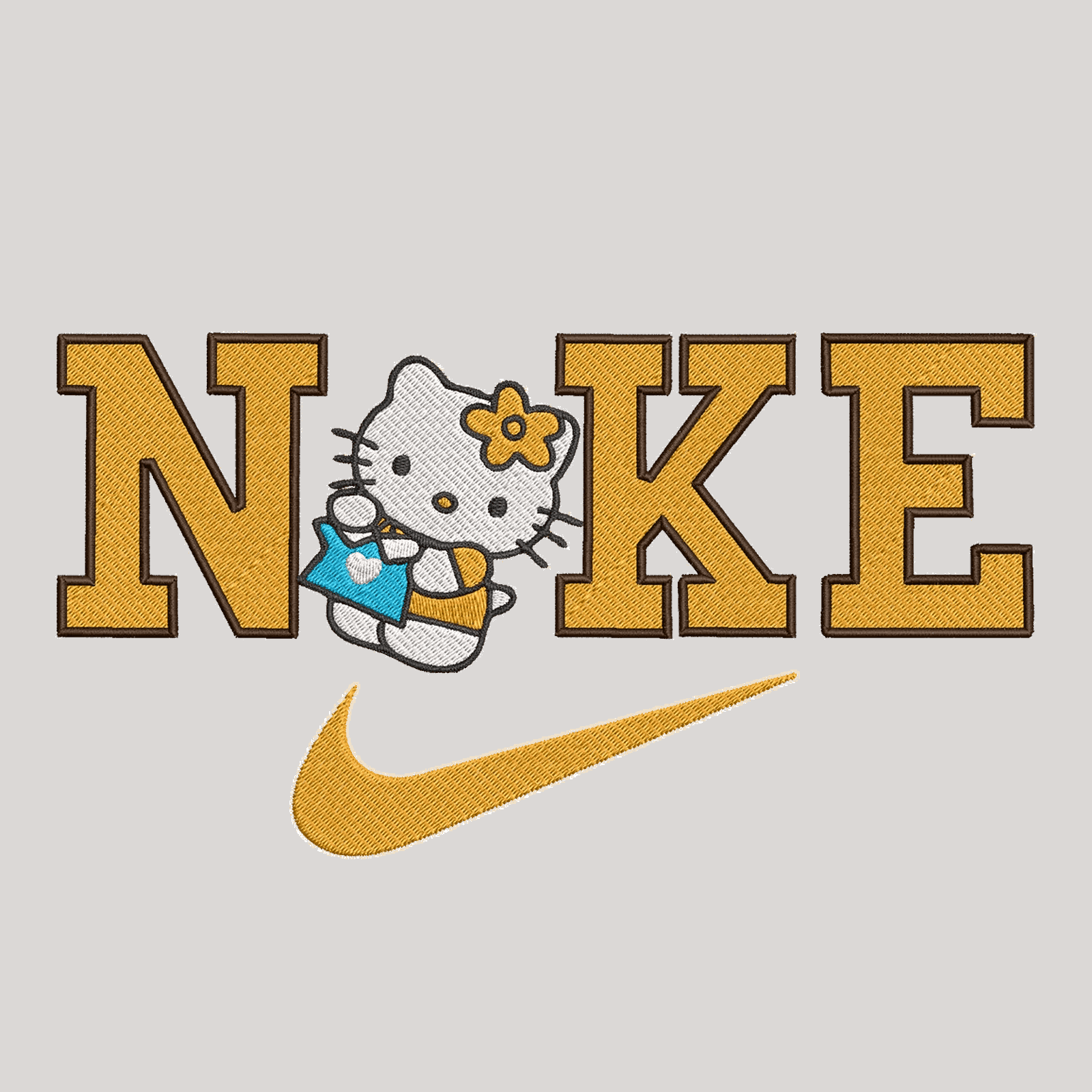 Nike and Hello Kitty 3 - Embroidery Design - FineryEmbroidery