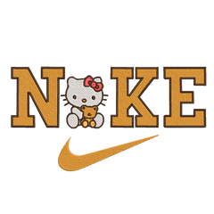 Nike and Hello Kitty 6 - Embroidery Design - FineryEmbroidery