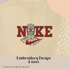 Nike and Spiderman - Embroidery Design - FineryEmbroidery