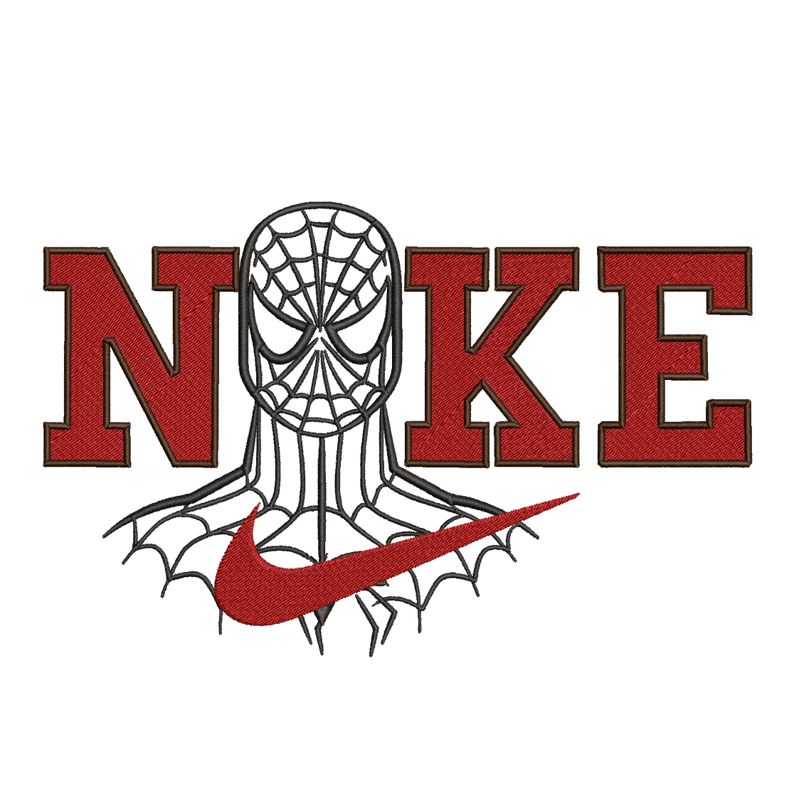 Nike and Spiderman - Embroidery Design - FineryEmbroidery