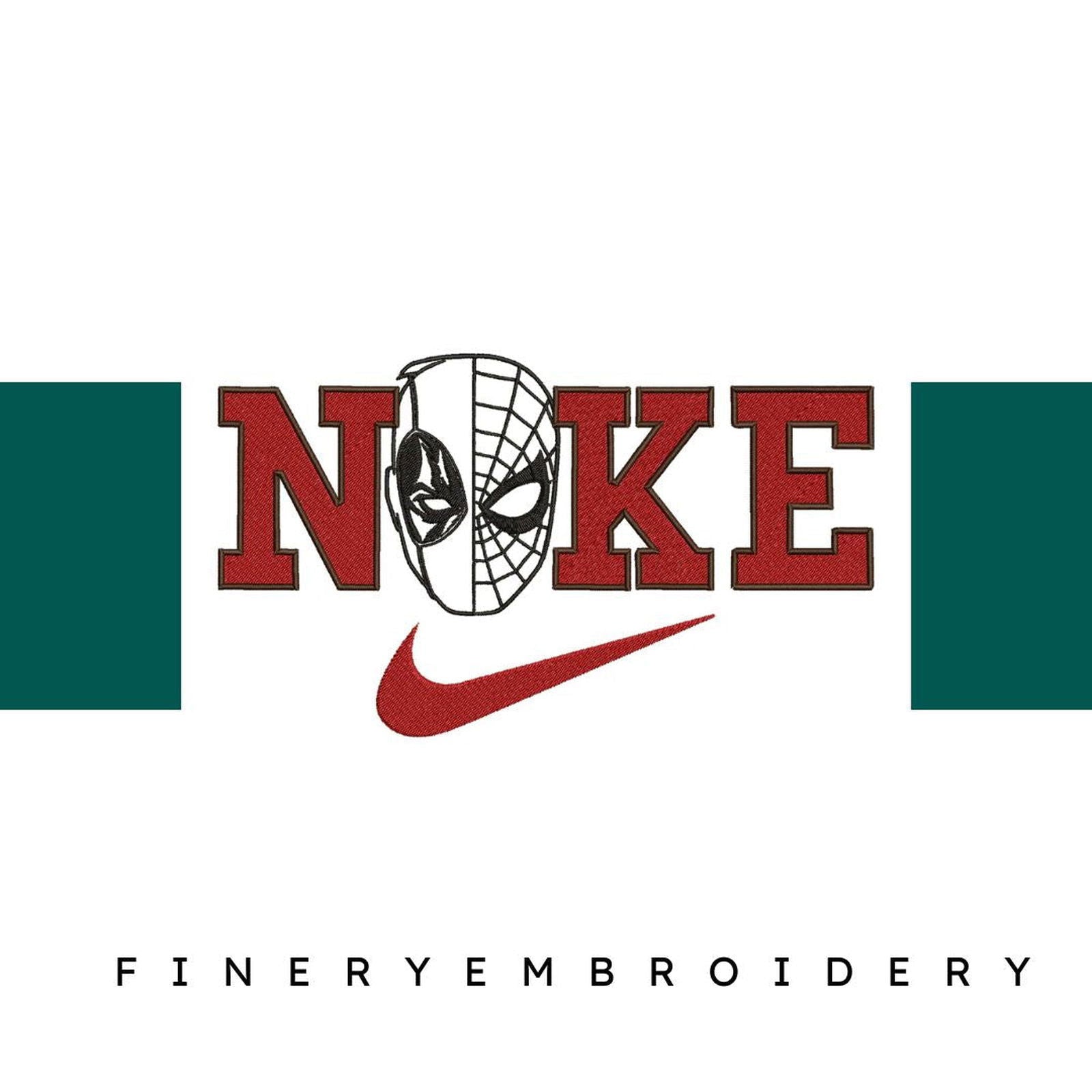 Nike and Spiderman 2 - Embroidery Design - FineryEmbroidery