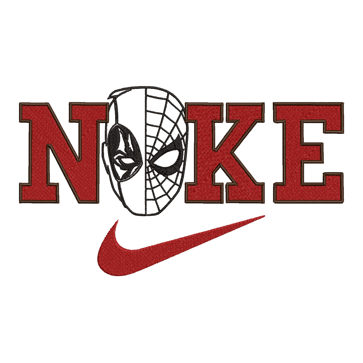 Nike and Spiderman 2 - Embroidery Design - FineryEmbroidery