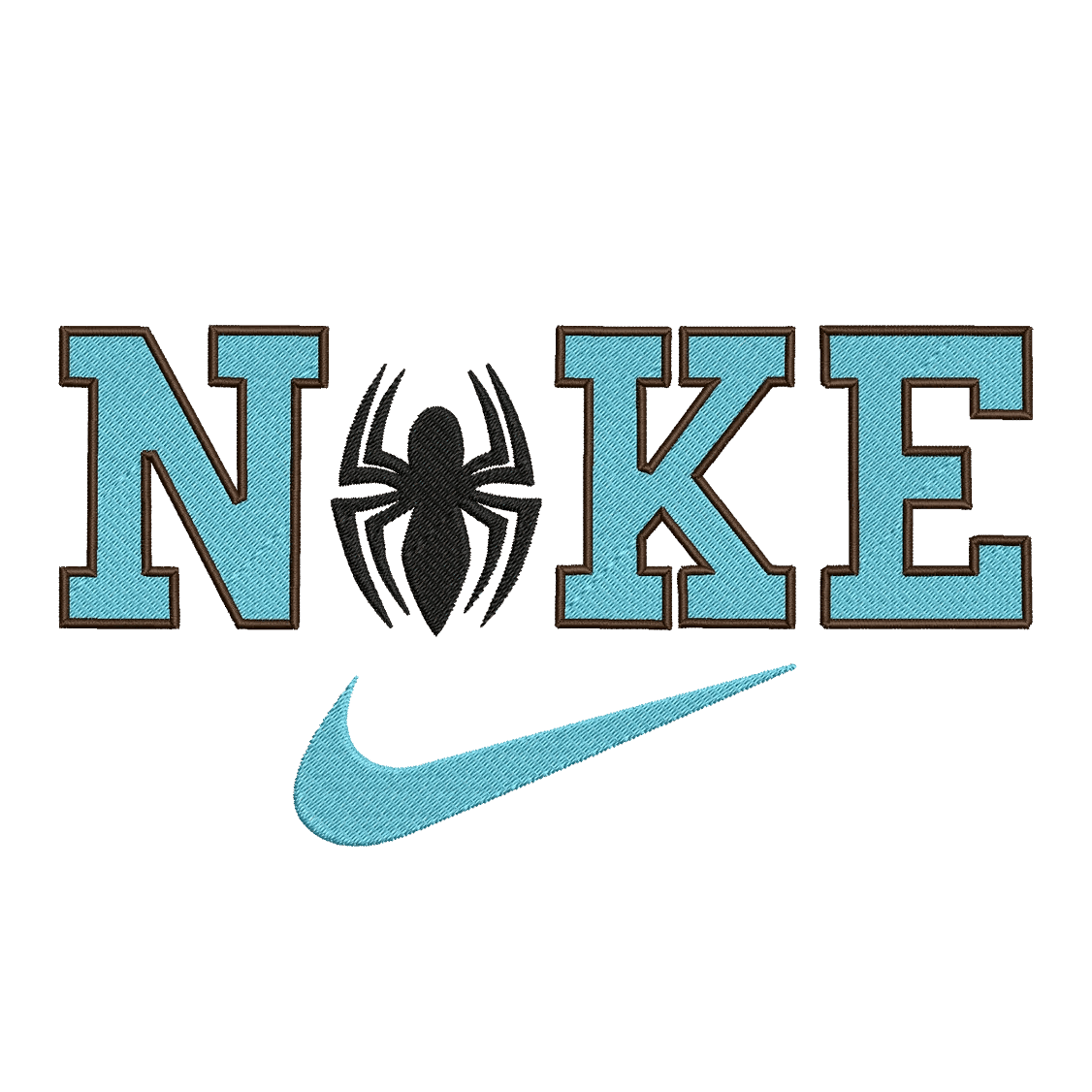 Nike and Spiderman 4 - Embroidery Design - FineryEmbroidery