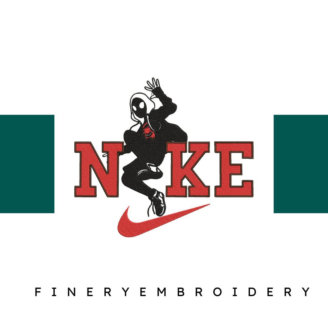 Nike and Spiderman 5 - Embroidery Design - FineryEmbroidery