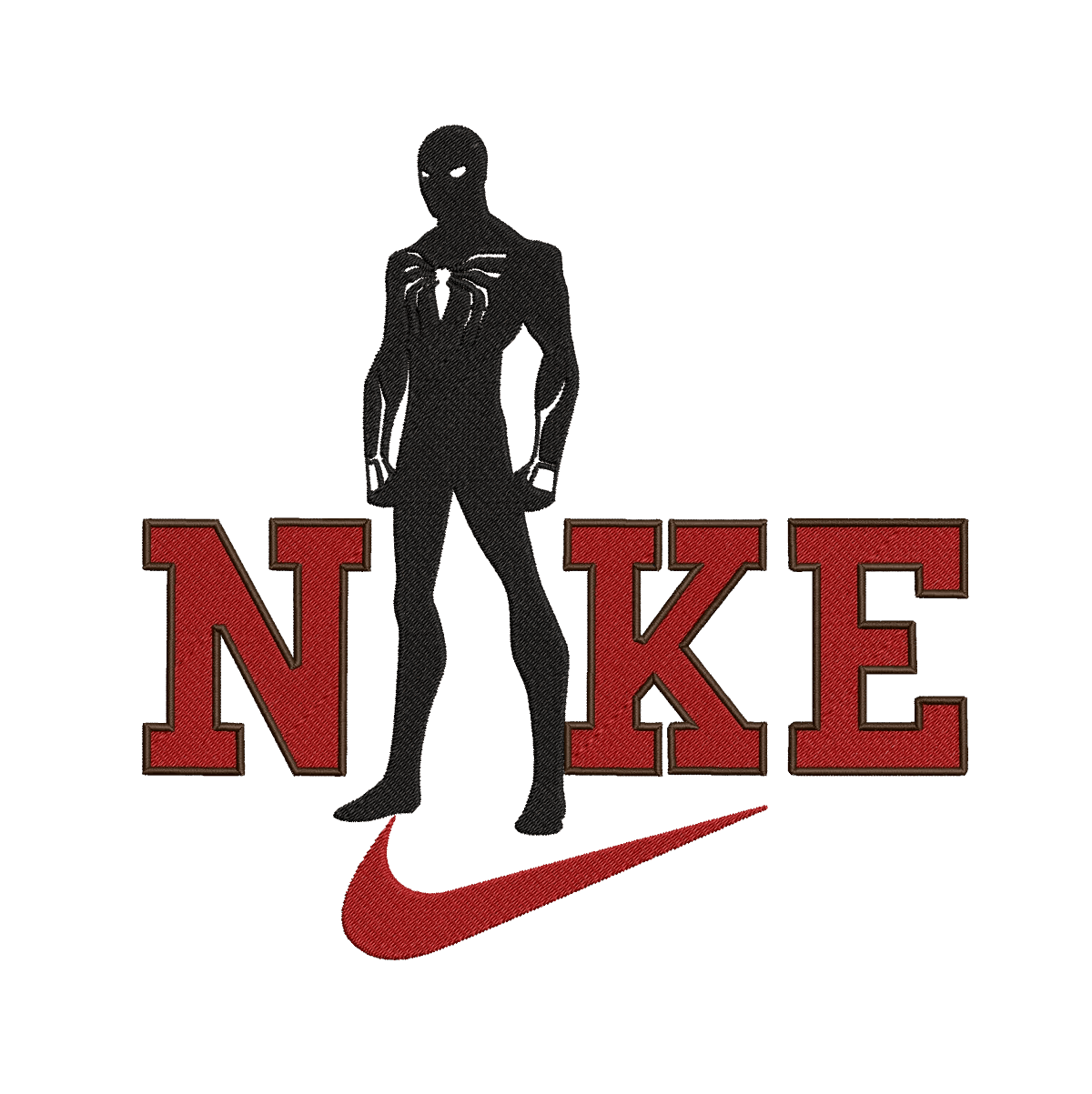 Nike and Spiderman 6 - Embroidery Design - FineryEmbroidery