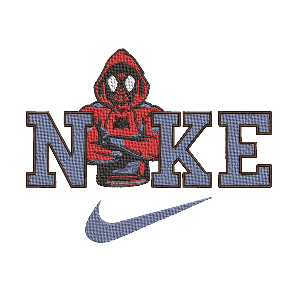 Nike and Spiderman 7 - Embroidery Design - FineryEmbroidery