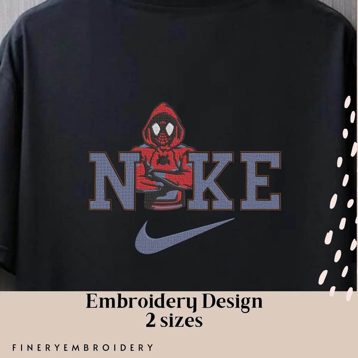 Nike and Spiderman 7 - Embroidery Design - FineryEmbroidery