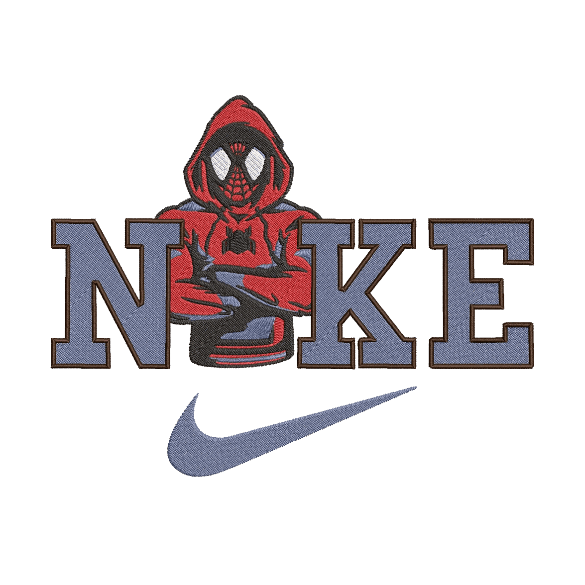 Nike and Spiderman 7 - Embroidery Design - FineryEmbroidery