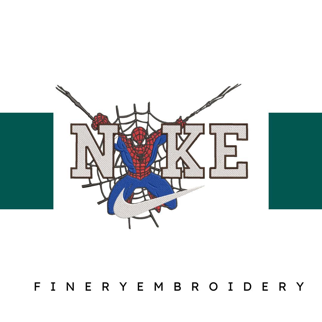 Nike and Spiderman 8 - Embroidery Design - FineryEmbroidery