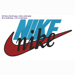 Nike custom logo - Embroidery Design - FineryEmbroidery