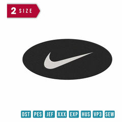 Nike elipse logo - Embroidery Design - FineryEmbroidery