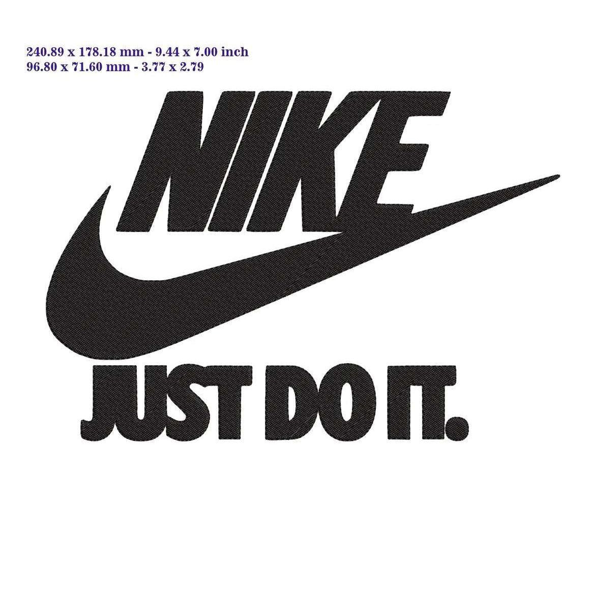 Nike full just do it - Embroidery Design - FineryEmbroidery