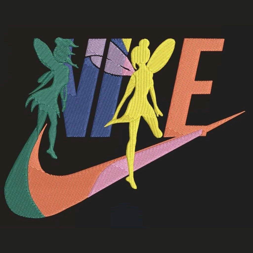 Nike logo in the enchanted world: Embroidery Design - FineryEmbroidery