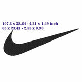 Nike simple logo - Embroidery Design - FineryEmbroidery