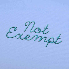 Not Exempt Embroidery alphabet Font Set