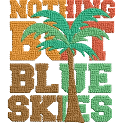 Nothing-but-Blue-Skies-Summertime - Embroidery Design - FineryEmbroidery