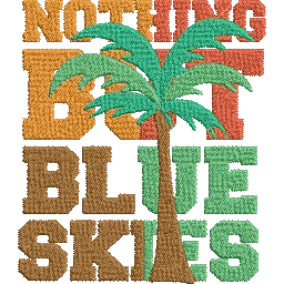Nothing-but-Blue-Skies-Summertime - Embroidery Design - FineryEmbroidery