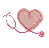 Nurses Stethoscope - Embroidery Design - FineryEmbroidery