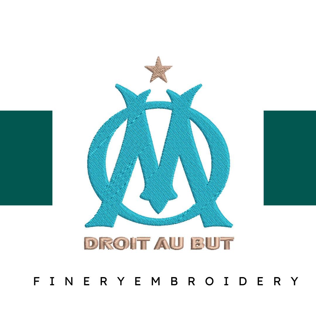 OM Marseille Football Team: Embroidery Design - FineryEmbroidery