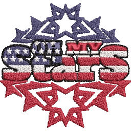 Oh-My-Stars-America-Flag - Embroidery Design - FineryEmbroidery