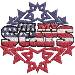 Oh-My-Stars-America-Flag - Embroidery Design - FineryEmbroidery