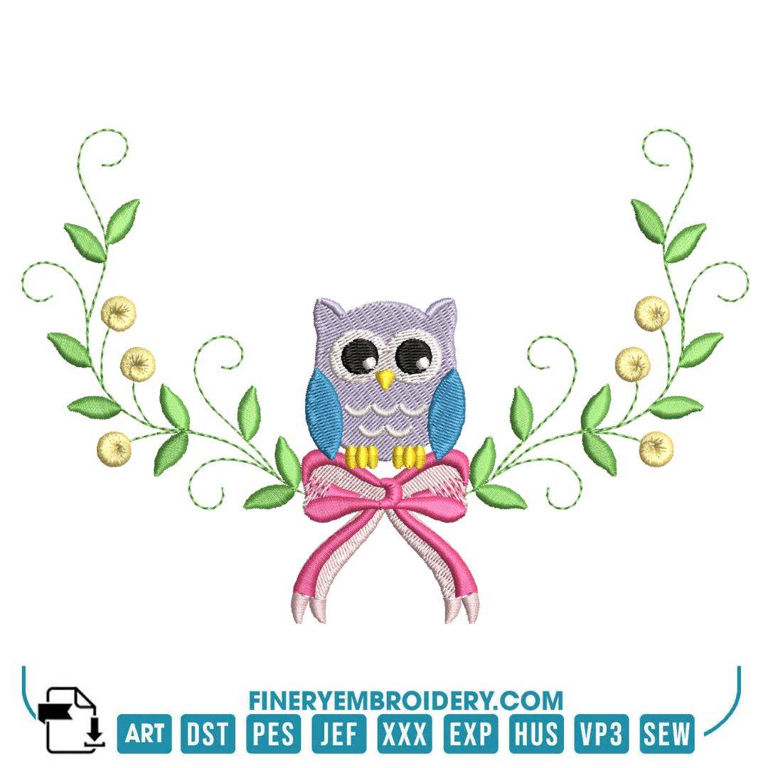 Owl Family Embroidery Design Pack – 11 Designs | FineryEmbroidery - FineryEmbroidery