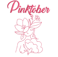 Pink October Embroidery Design Pack – 3 Breast Cancer Awareness Designs - Multiple Languages