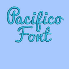 Pacifico Embroidery alphabet Font Set