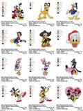 Mickey and Friends - Pack of 20 Designs - Embroidery Design