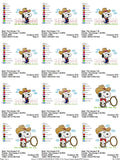 Snoopy Cowboy Embroidery Pack – 3 Unique Designs in Multiple Sizes