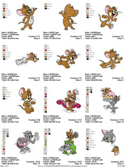 Tom & Jerry Ultimate Embroidery Pack – 23 Designs for Endless Creativity!