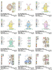 Ultimate Baby and Farm Embroidery Pack – 24 Designs in Multiple Sizes for Endless Creativity