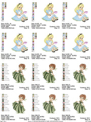 Ultimate Fairy Tale Embroidery Pack – 8 Princess & Character Designs - 6 sizes