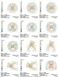 Cute Teddy Bear Embroidery Pack – 12 Designs in 3 Sizes