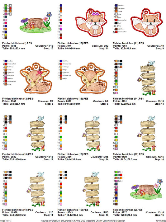 Woodland Charm Embroidery Collection