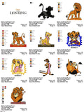 Lion King - Pack of 10 Designs - Embroidery Design