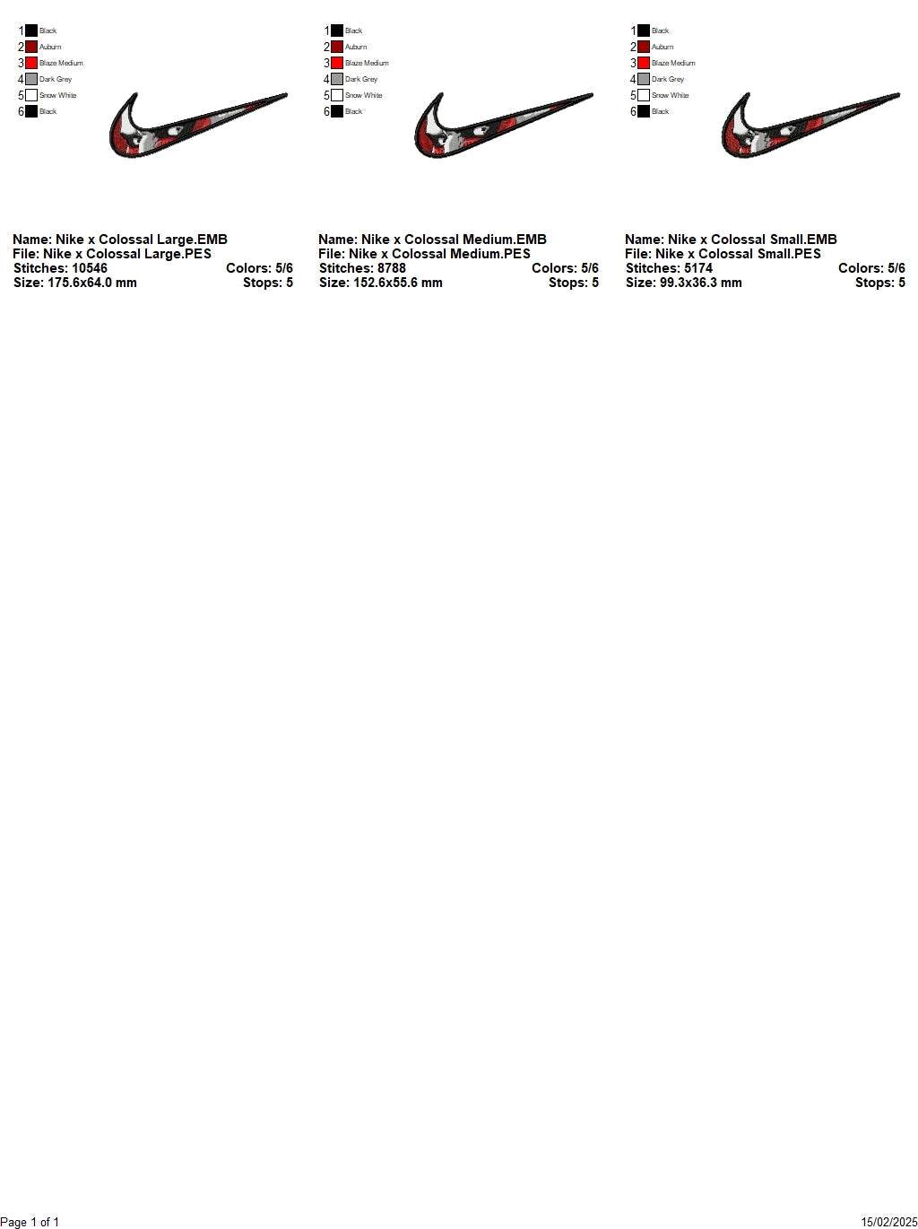 Attack on Titan x Swoosh Embroidery Design – Colossal Power