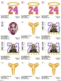 Kobe Bryant Black Mamba Embroidery Design – Legacy of a Legend