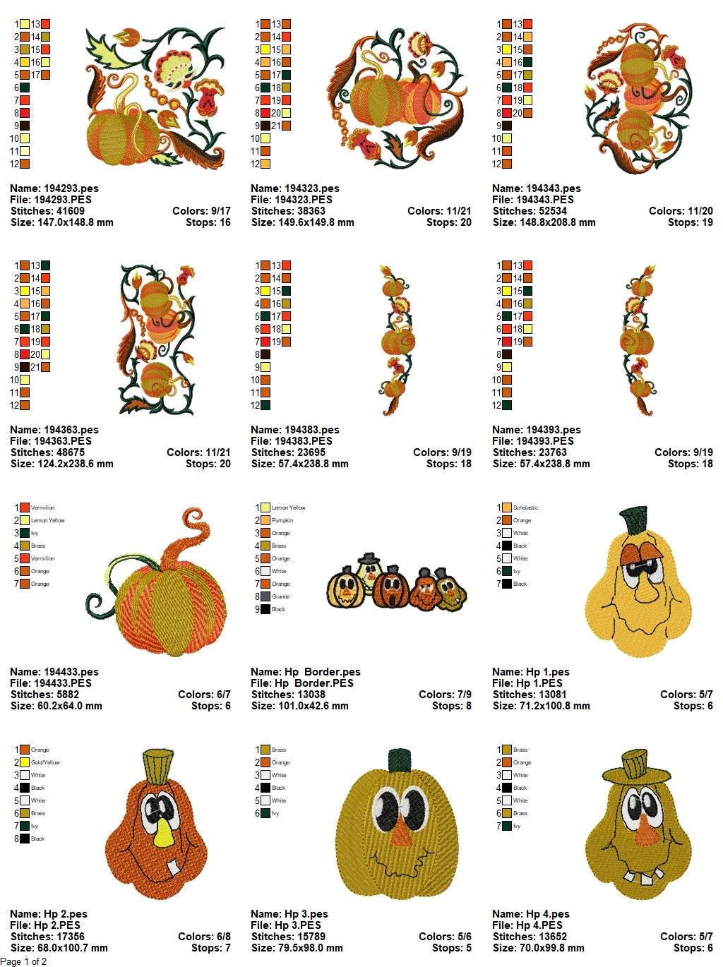 Halloween Bundle 10 - 20 Embroidery Designs