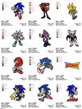 Sonic Forces - Pack of 23 Designs - Embroidery Designs