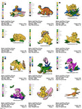 The Land Before Time- Pack of 22 Designs - Embroidery Design