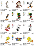 Looney Tunes - Pack of 20 Designs - Embroidery Design