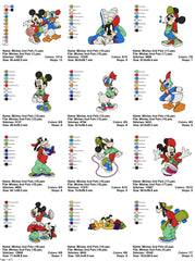 Mickey and Pals- Pack of 20 Designs - Embroidery Design