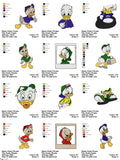 Huey, Dewey and Louie - Pack of 26 Designs - Embroidery Design