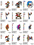 Woody Woodpecker- Pack of 42 Designs - Embroidery Design