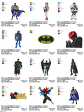 Super Heros - Pack of 46 Designs - Embroidery Design