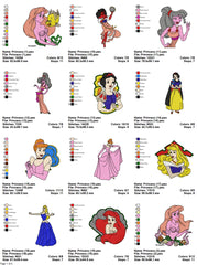 Disney Princess - Pack of 40 Designs - Embroidery Design