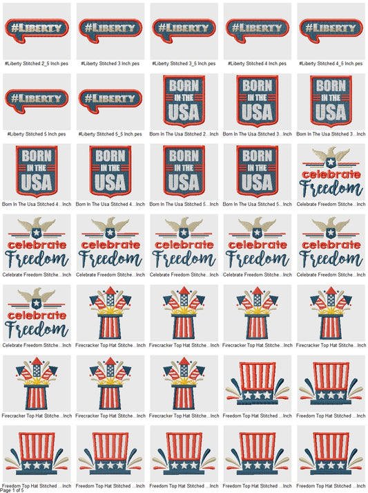 4 Of July - 24  Designs Pack